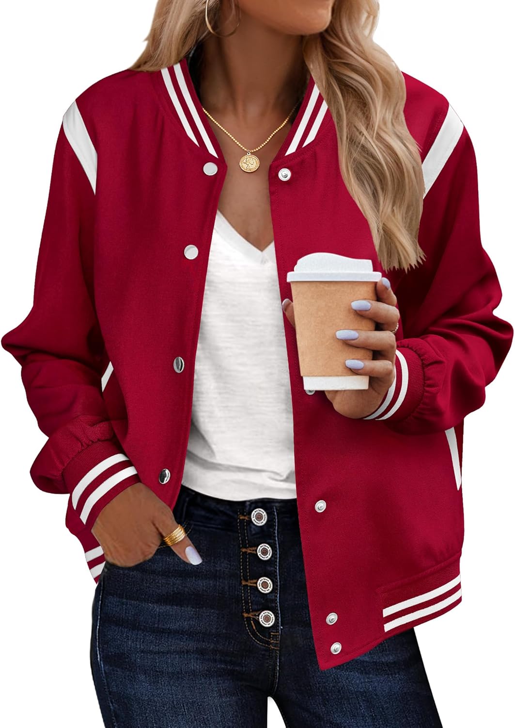 Zeagoo Bomber Jacket Women Casual Lightweight Fall Fashion 2025