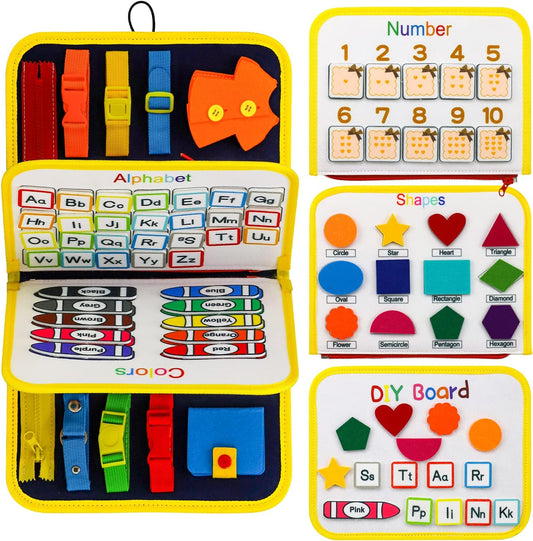 Montessori Busy Book for Toddlers: Teach Life Skills