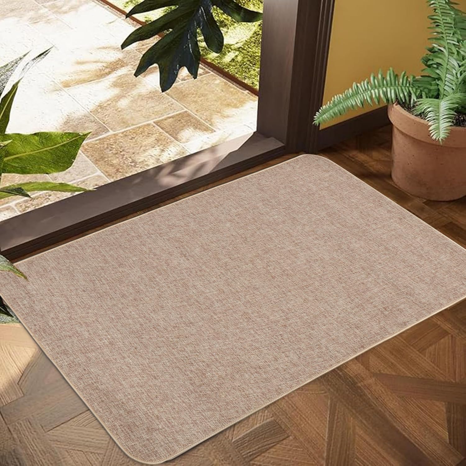 Indoor Door Mat with Non-Slip Natural Rubber Backing