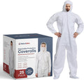 Hazmat Suits Disposable Coverall - Heavy Duty Breathable Protection