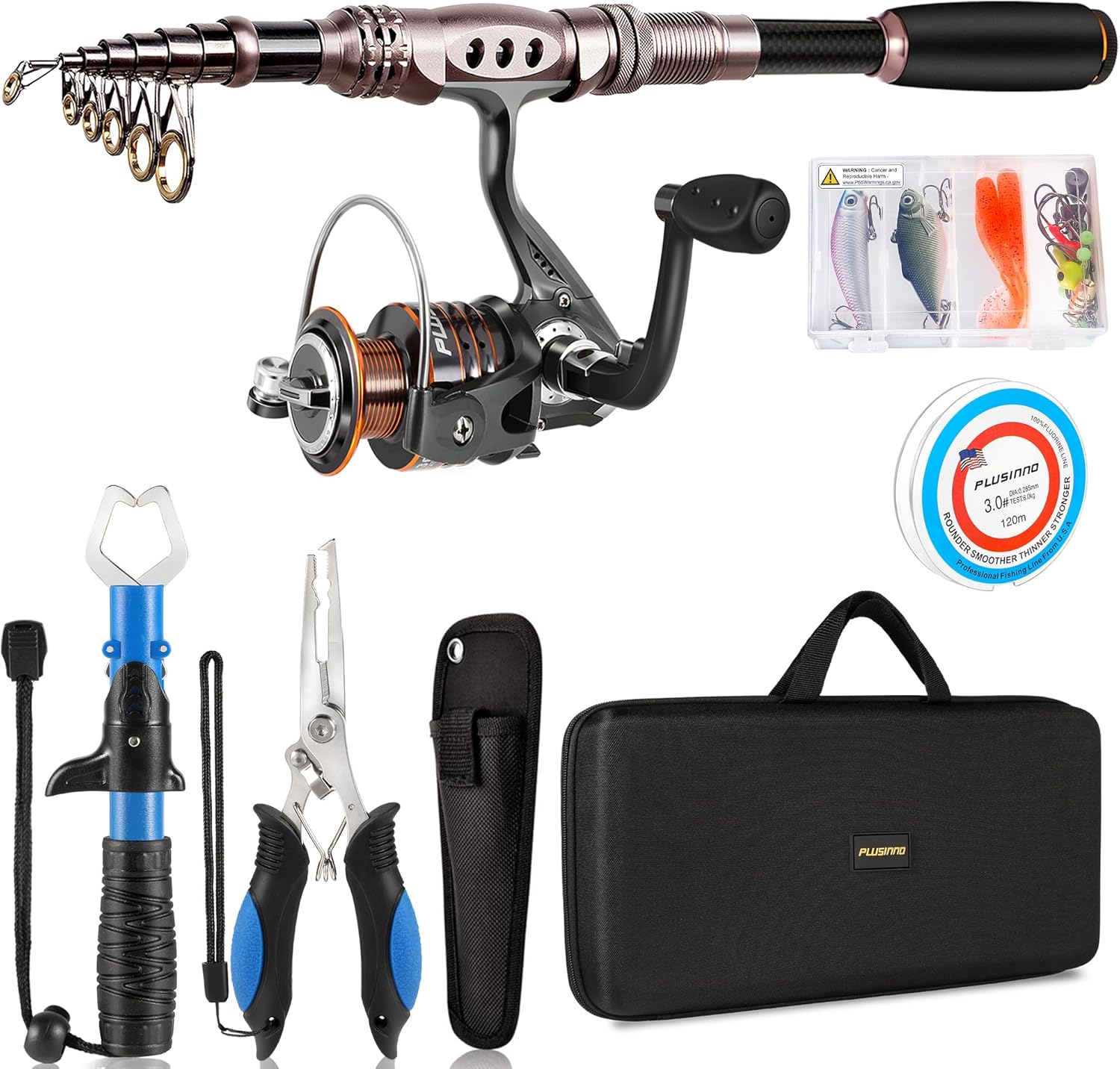 PLUSINNO Fishing Rod and Reel Combos for All Anglers' Needs