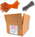 Orange Marking Whiskers with Stakes - Pack of 100 - Durable Ground