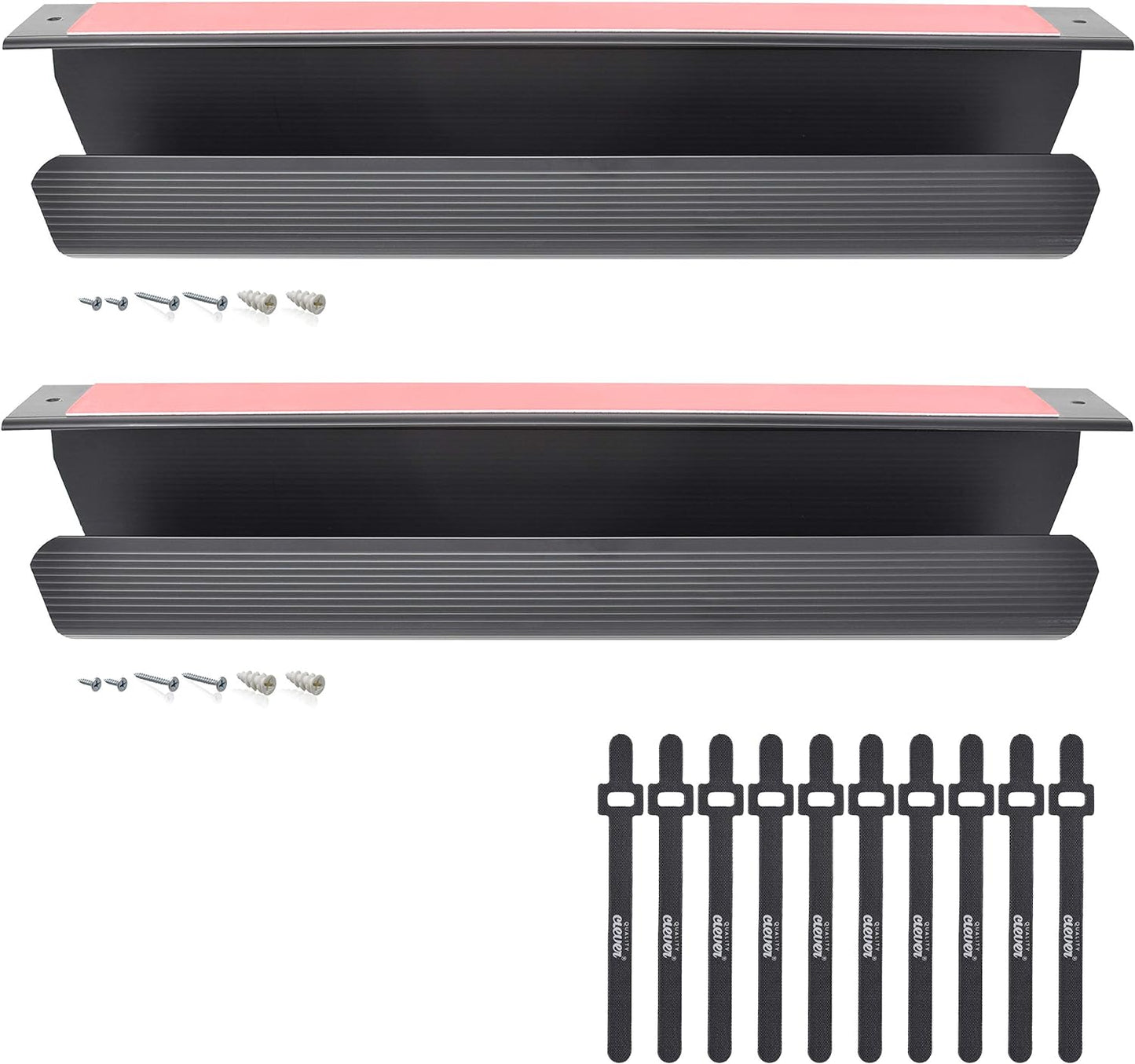 Hide & Organize Cables - 2-PK Cable Tray Set!