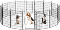 Dog Playpen for Small Dogs and Puppies - Foldable 16-Panel 32 in