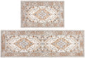 Pauwer Anti Fatigue Kitchen Mats 2 Piece Set - Cushioned Comfort