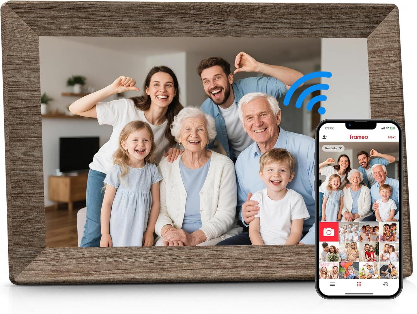 Frameo 10.1 Inch Digital Picture Frame with 32GB Memory