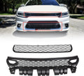 ECOTRIC Upper Lower Grill Compatible with 2015-2023 Dodge Charger
