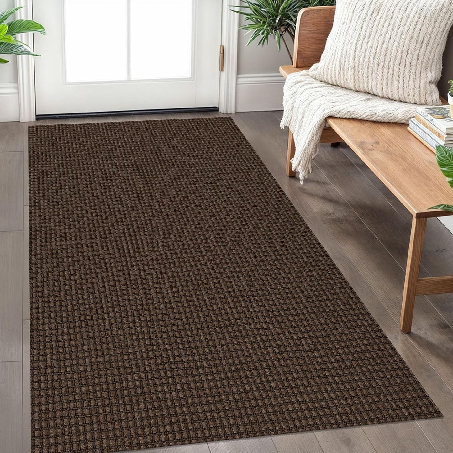 IOHOUZE Washable Area Rug 3x5 Non Slip for Indoor Outdoor Use