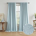 Extra Long 108 in Full Blackout Curtains for Large Window - Deep Light