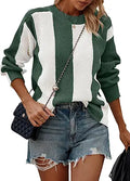 PRETTYGARDEN Color Block Knit Pullover Sweater - Cozy Fall Staple
