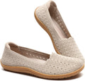 Women's Wide Toe Box Knit Ballet Flats - Comfortable Dress
