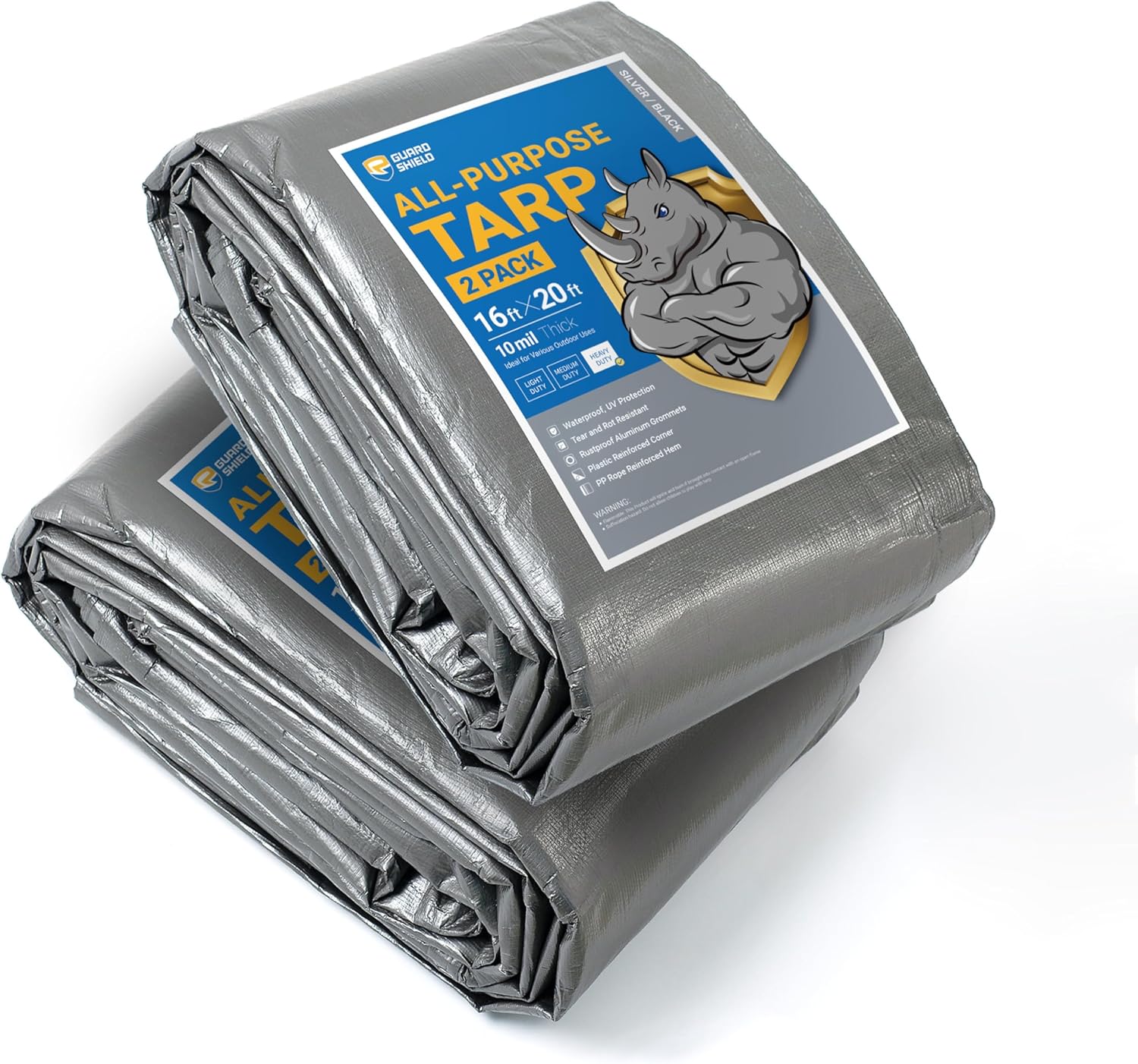 Heavy Duty Waterproof Tarps 16x20 Feet for Outdoor Use