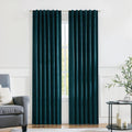 Central Park Velvet Blackout Curtain Panels 52in x 84in Pair - Luxury