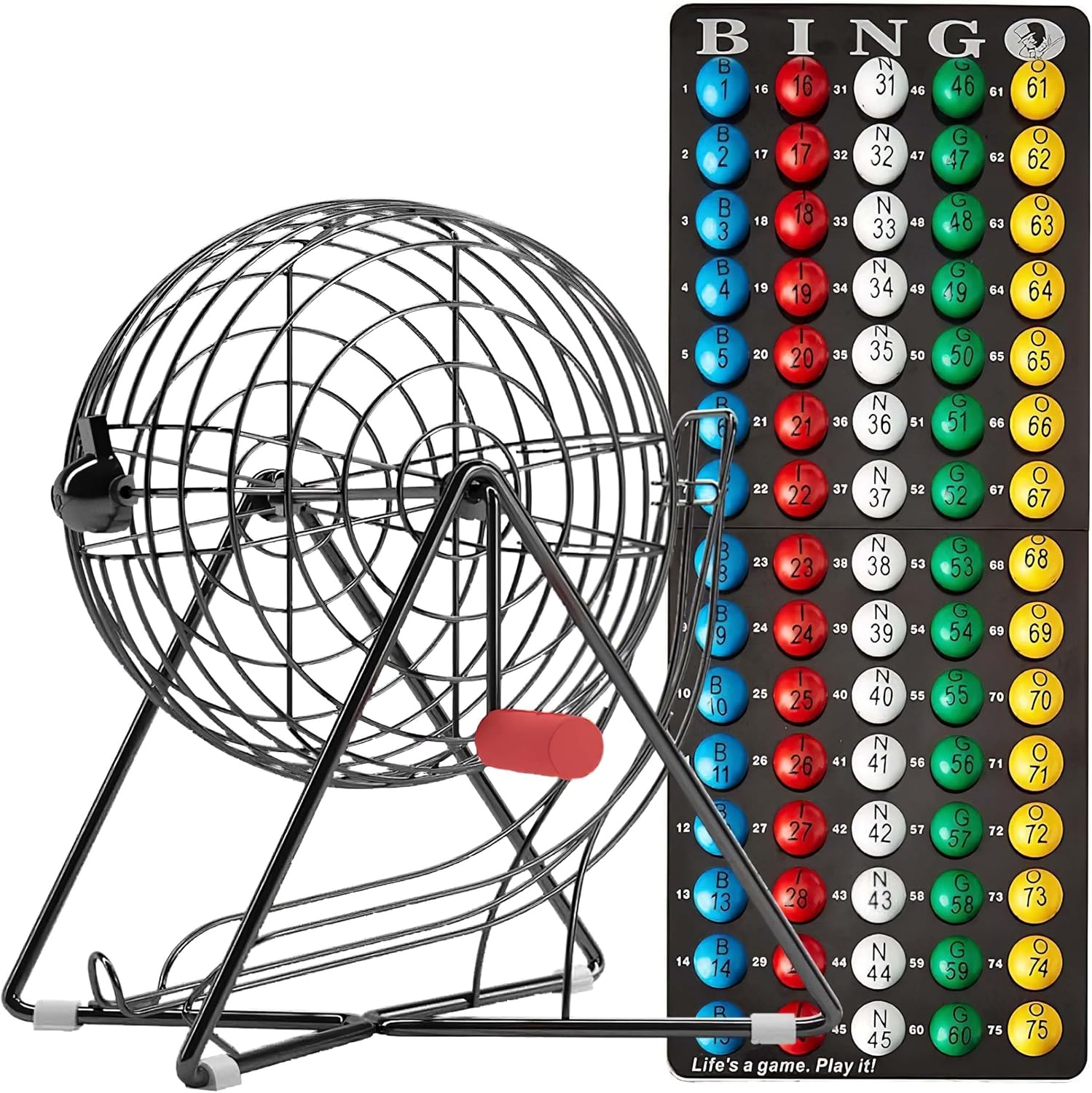 Professional Bingo Set with Steel Cage and Everlasting Balls