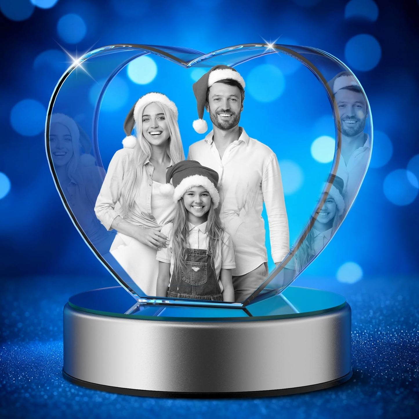 3D Photo Crystal Personalized Gift for Memorable Moments