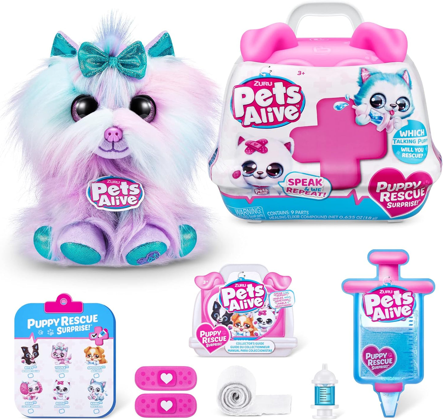 ZURU Surprise Puppy Plush - Interactive Rescue Fun