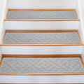 8 in x 30 in Non-Slip Carpet Stair Treads 15 Pack - Reusable Anti-Slip