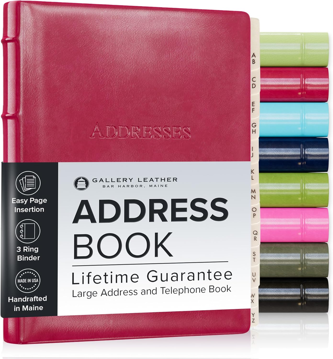 Gallery Leather Desk Address Book - Perfect for Home or Office