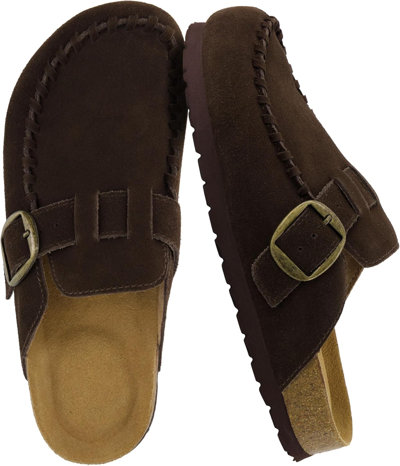 CUSHIONAIRE Canoe Genuine Suede Clogs for Women Slip On Shoes