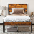 Twin Size Metal Platform Bed Frame - Sturdy 700lb Support
