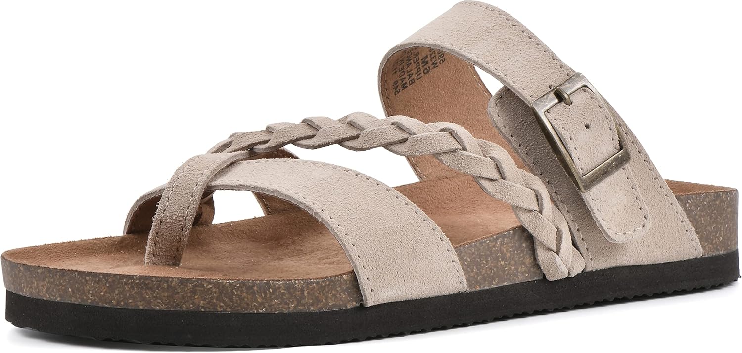 WHITE MOUNTAIN Women's Hazy Braided Comfort Sandal for Summer
