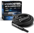 HYDROSTEEL Metal Garden Hose 25 Ft - Heavy Duty, Kink Free