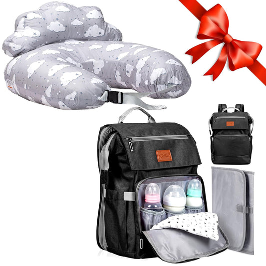 PILLANI Nursing Pillow & Diaper Bag Set