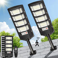 Solar Flood Lights Outdoor LED 2 Pack - Hyper-Bright Security
