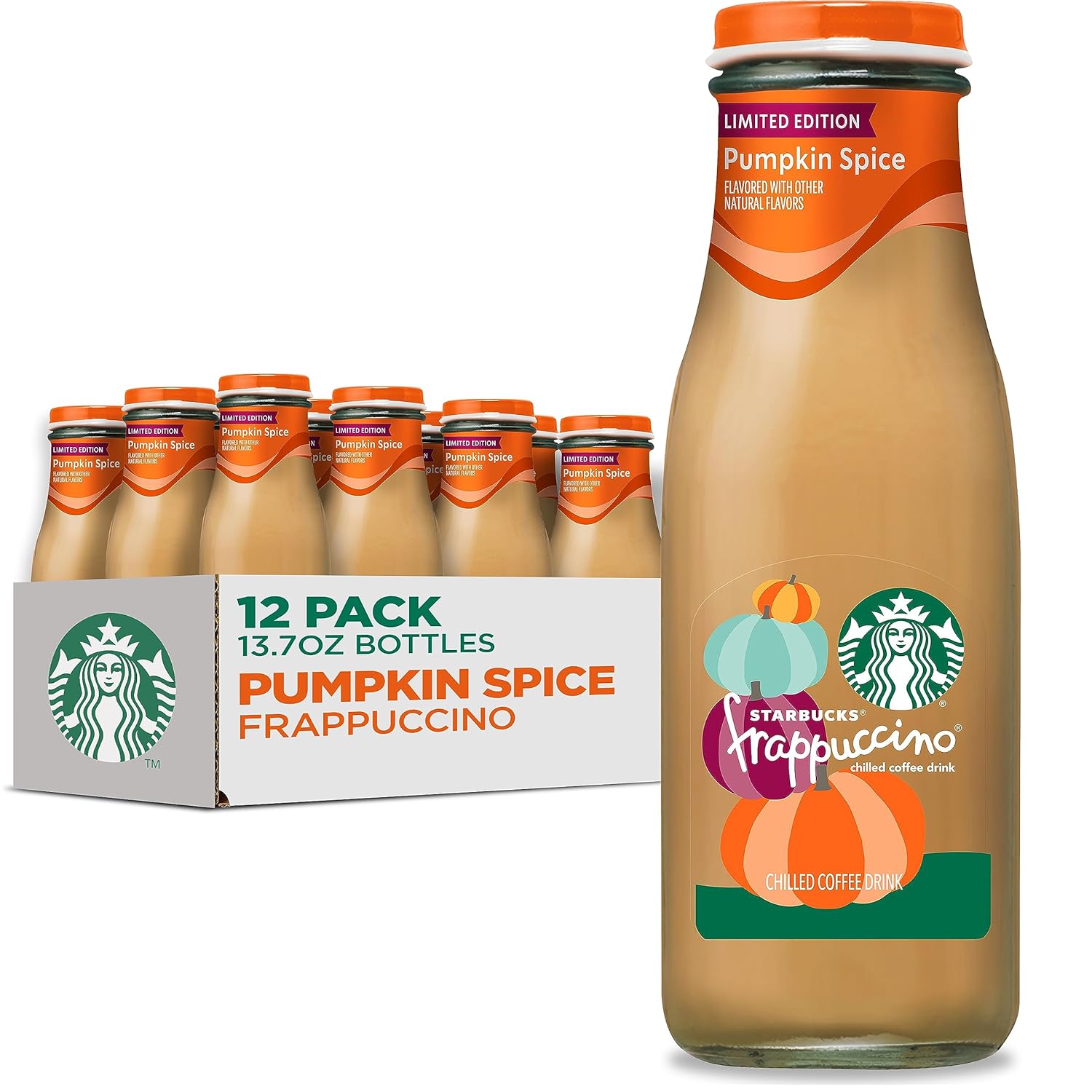 Starbucks Frappuccino Pumpkin Spice Iced Coffee 12 Pack Delight