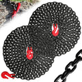 1/4 in Tow Chain 20 ft 2-Pack - G80 G70 Heavy Duty Black