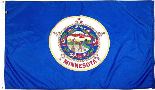 Minnesota Nylon State Flag by FlagSource - Durable and Vivid