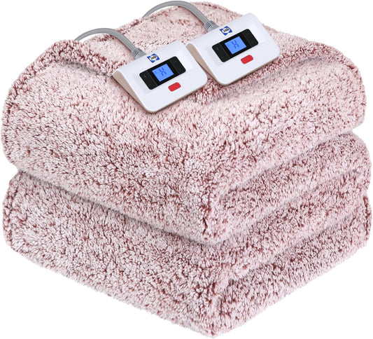 SEALY Electric Blanket Queen Size with Dual Control & Safety Features