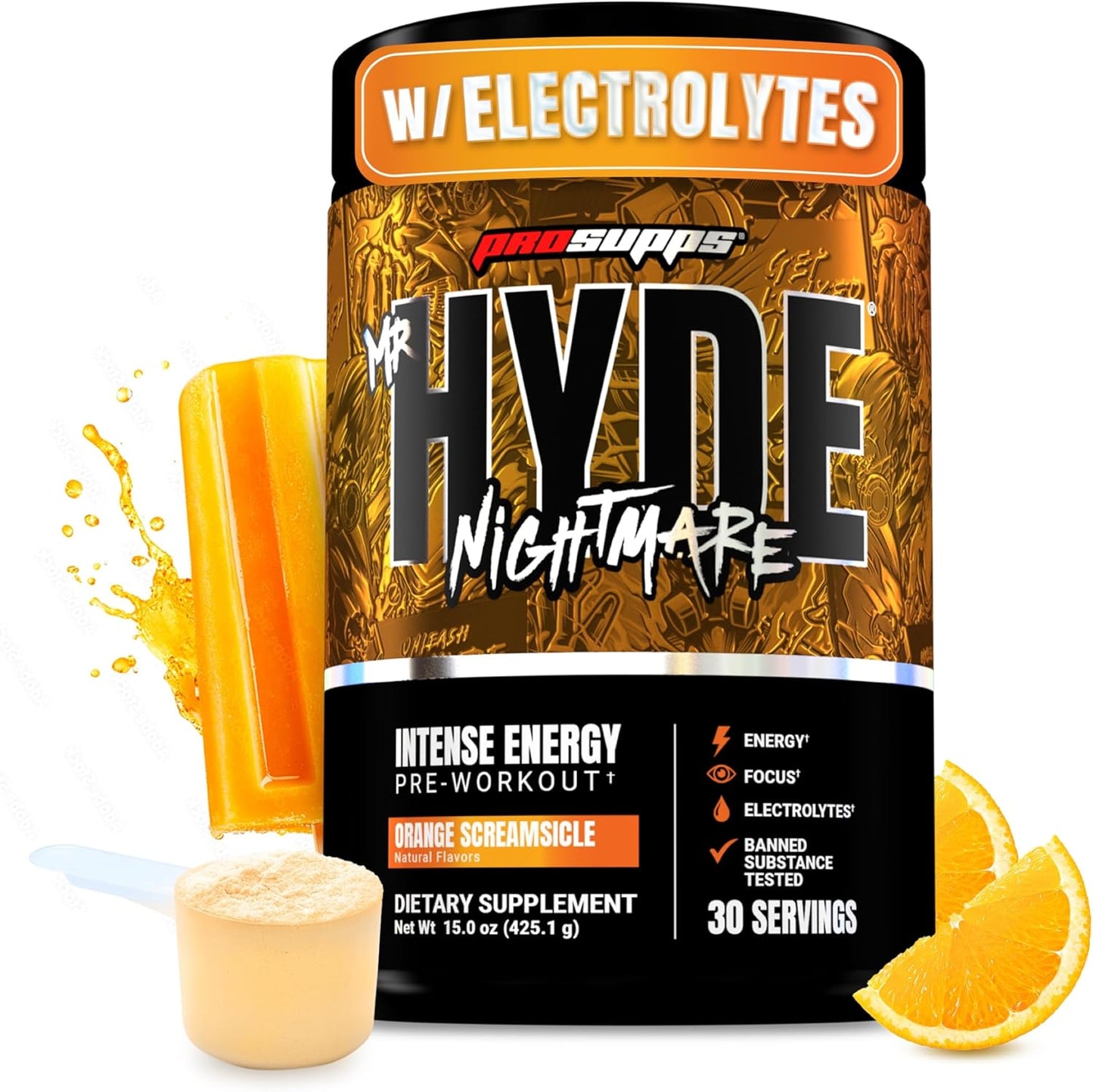 PROSUPPS Mr. Hyde Nightmare Pre Workout Powder for Intense Energy
