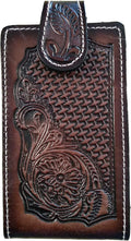 Western autentic Leather Mexican cell Phone Case for Belt