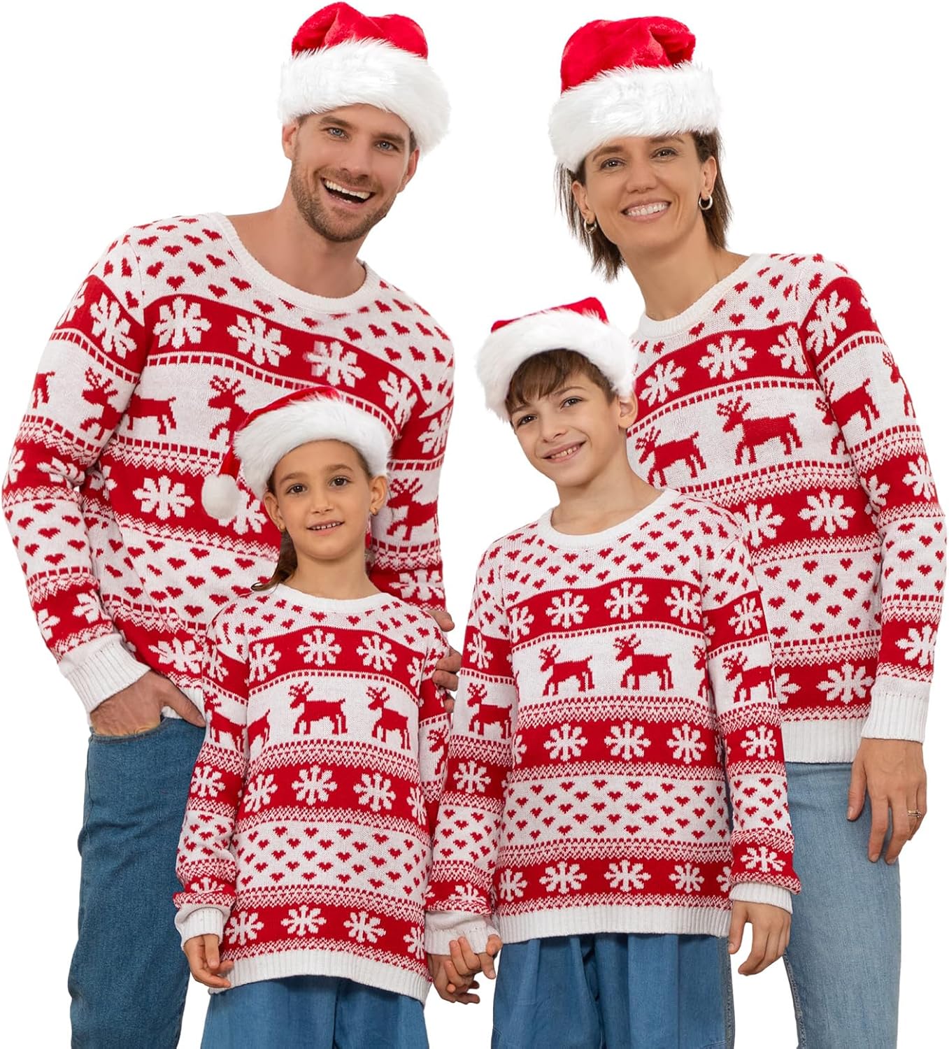 Festive Family Xmas Sweaters - Cozy Matching Set!