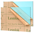 Lesnlok Cyan Acrylic Sheets 1/8 in 3mm 2 Pack 16 x 20 - Translucent