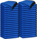 Microfiber Towels 50 Pack 16 in x 16 in - Bulk Soft Cleaning Cloths