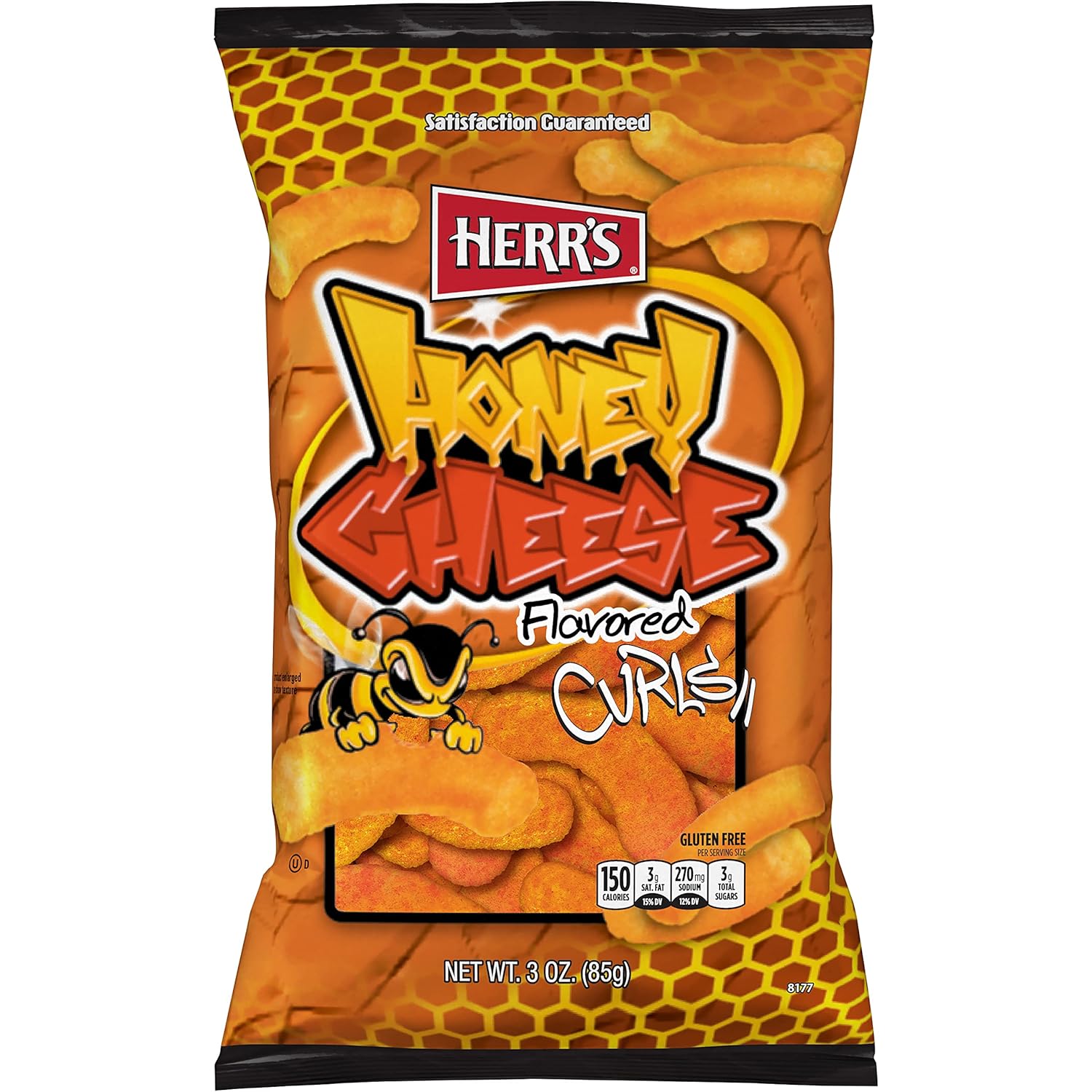 Herrs Cheese Curls Honey Cheese Flavored Gluten Free Snacks