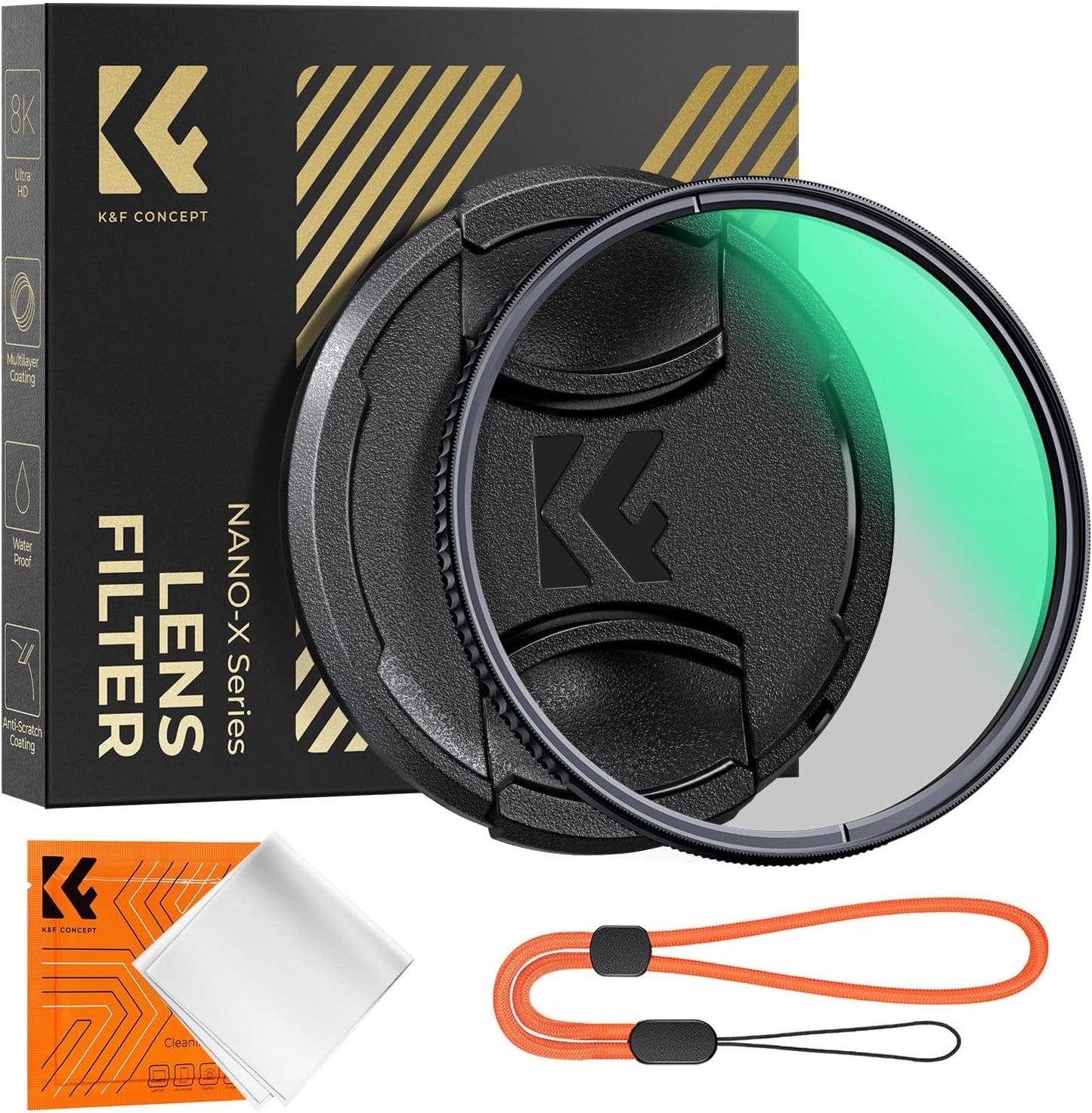 K&F CONCEPT 82mm Circular Polarizer Lens Filter for Stunning Photos