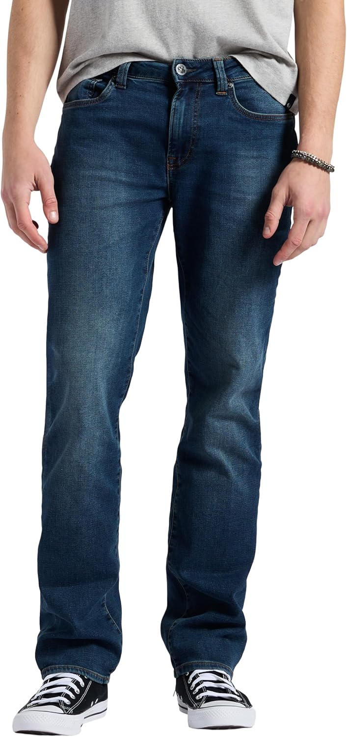 Buffalo David Bitton Men's Straight Six Jeans for Everyday Comfort