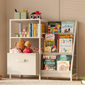 Kids Montessori Bookshelf and Toy Storage Organizer - Toddler Bookcase