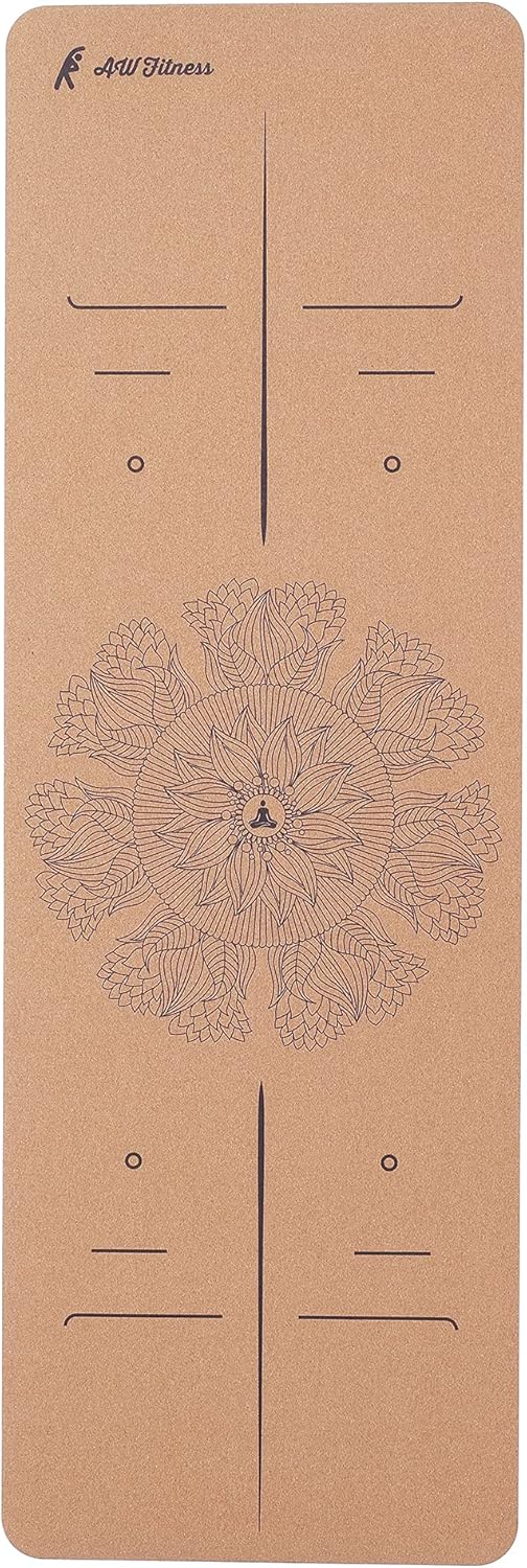 AW Fitness Cork Yoga Mat | Natural Material | Premium Quality