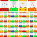 Water Ring Toss Handheld Game 60 Pcs Bulk Party Favors - Retro Fun Set