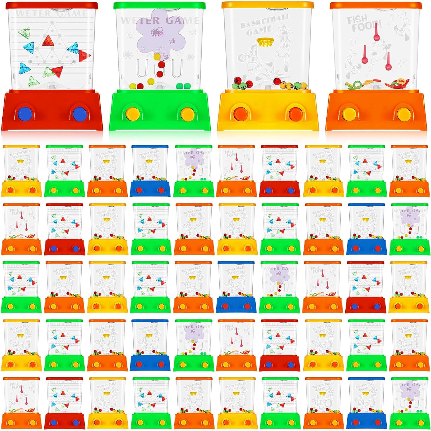 Lewtemi 60 Pcs Water Ring Toss Game for Fun and Parties
