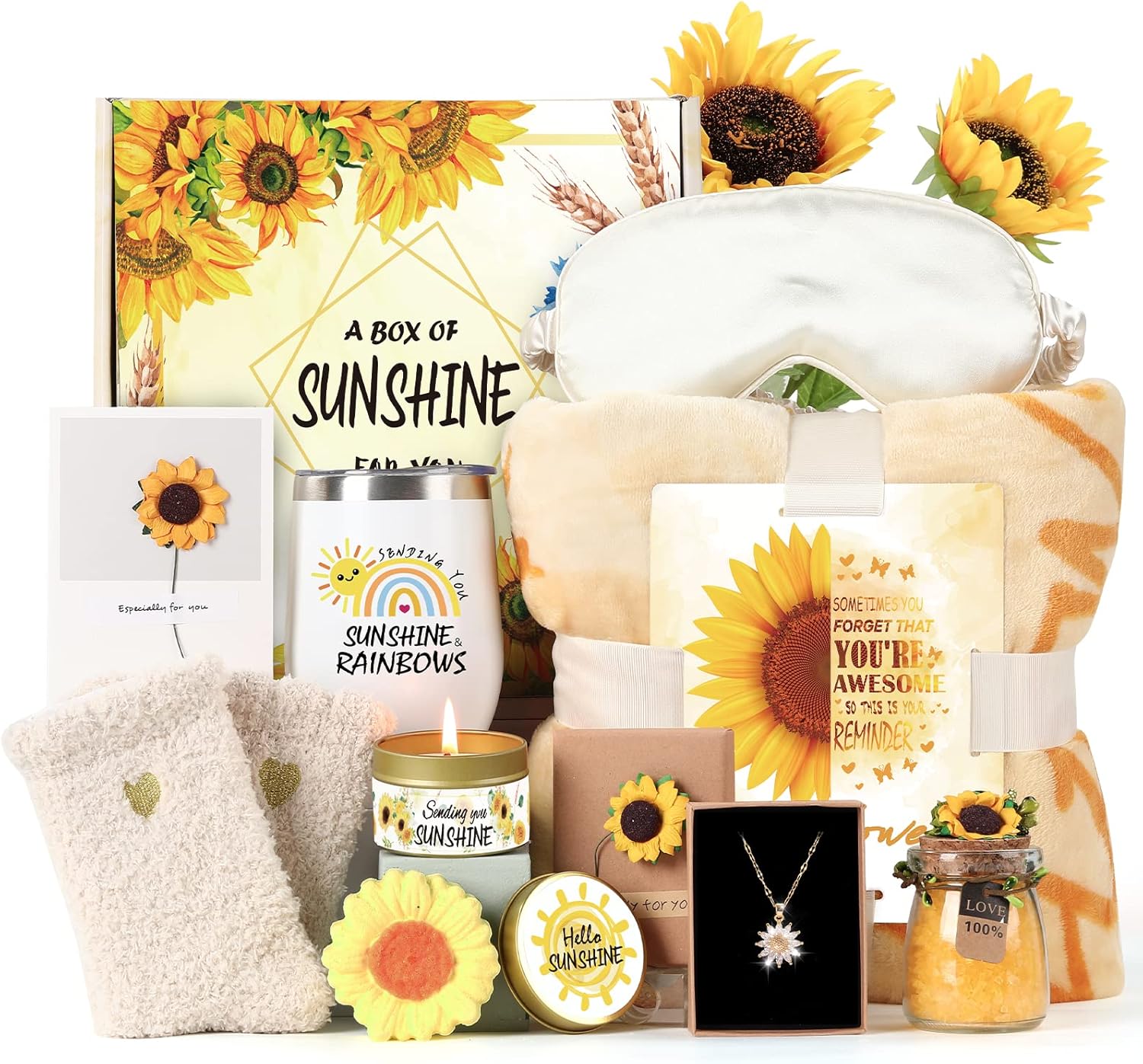 Sending Sunshine Christmas Gift Set for Women with Blanket