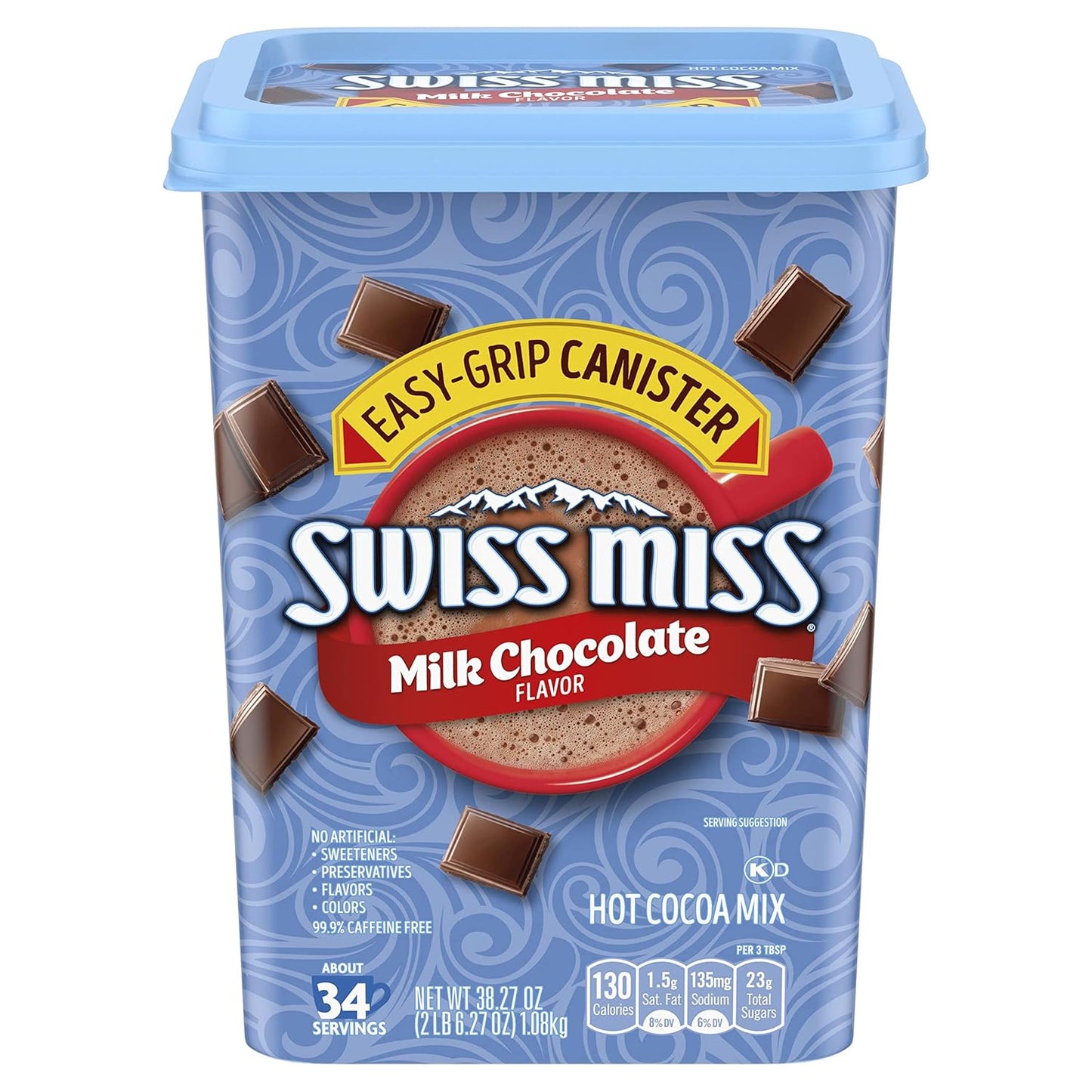 Swiss Miss Milk Chocolate Flavor Hot Cocoa Mix Canisters Pack of 5