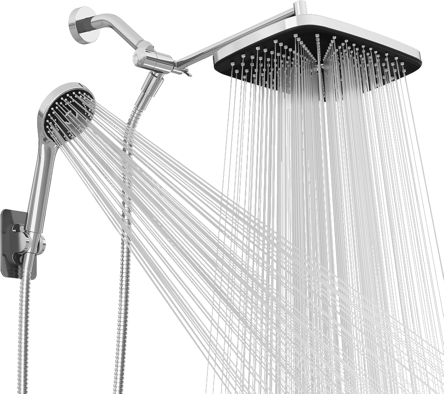 Wide Rain Shower Head with 5 Modes for Ultimate Comfort
