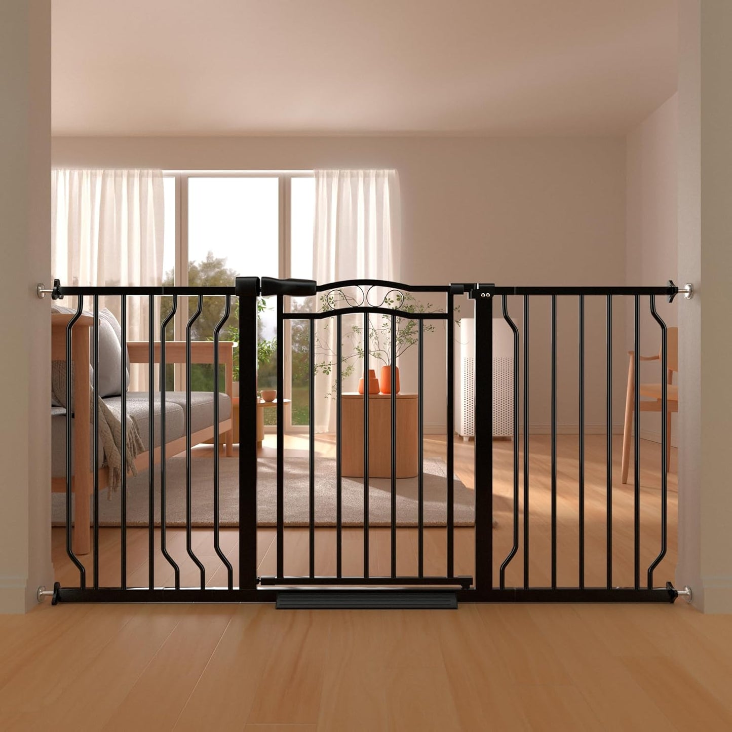 Extra Wide Baby Gate for Doorways with Auto Close Feature
