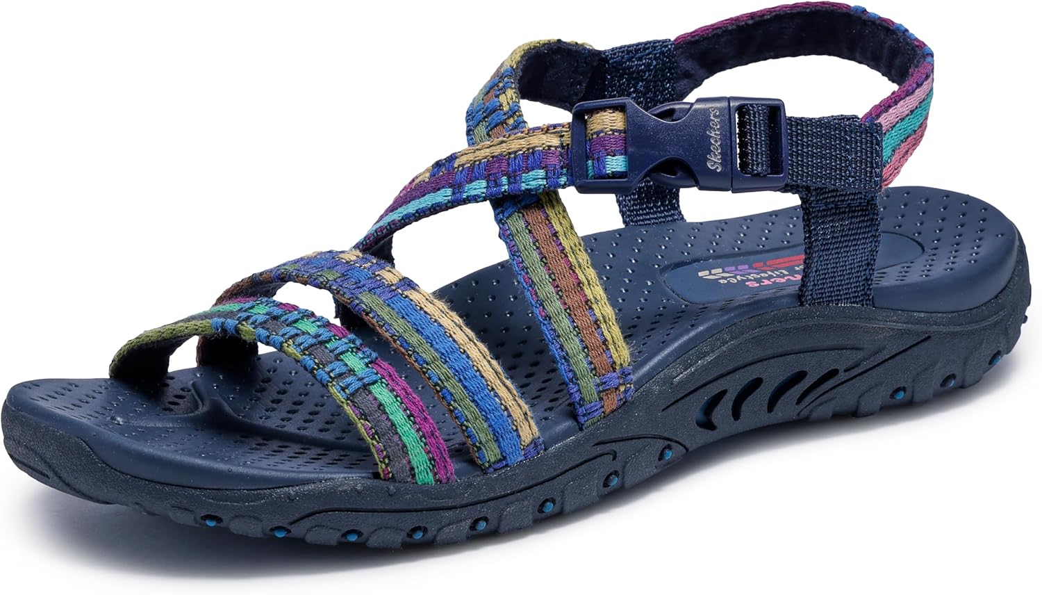 Skechers womens Reggae Sew Me Boho Woven Strappy Slingback Review