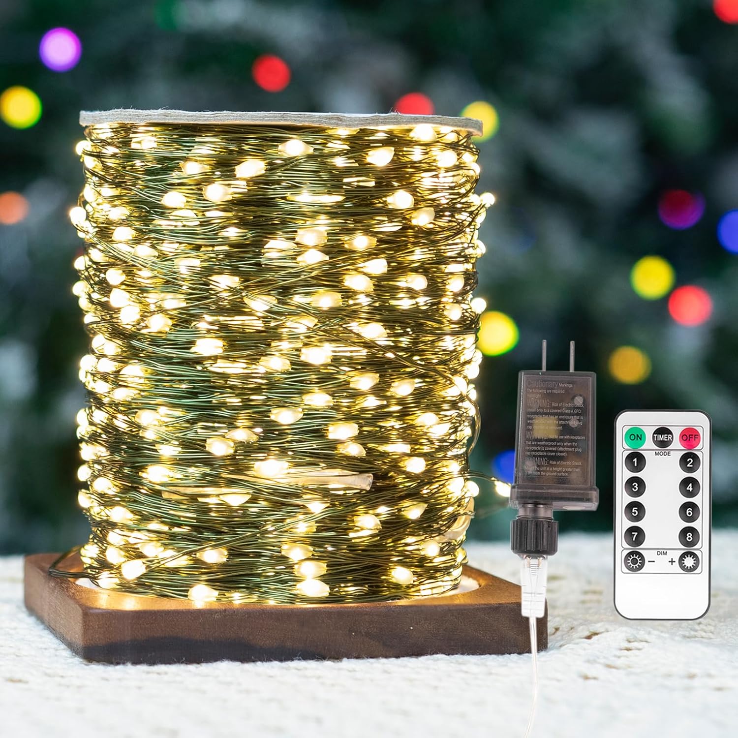 Fairy Lights Plug in 660FT 2000LEDs Waterproof Twinkle Light